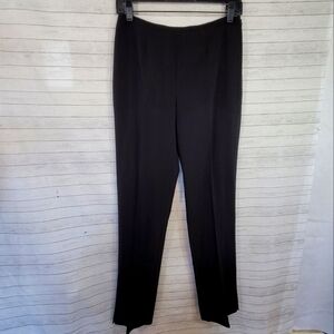 MARGARET M. BLACK STRAIGHT ANKLE PANTS, SZ 4